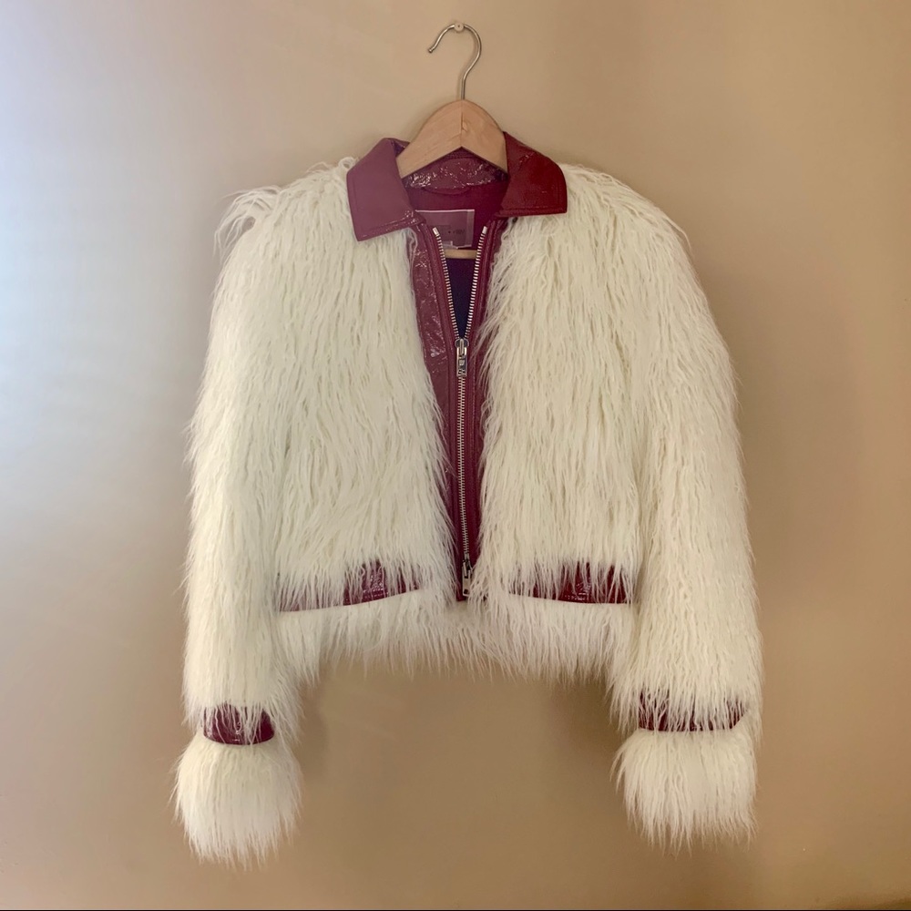 H&M x Giambattista Valli faux fur jacket